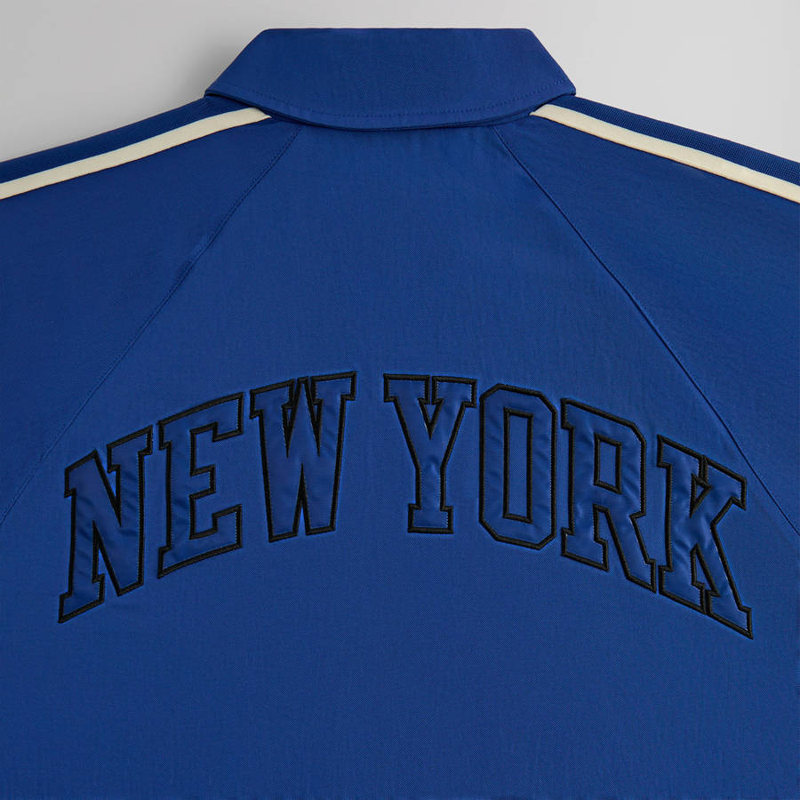 Black Men Kith for the New York Knicks Vintage Nylon Jackets | 6520-FBVTD