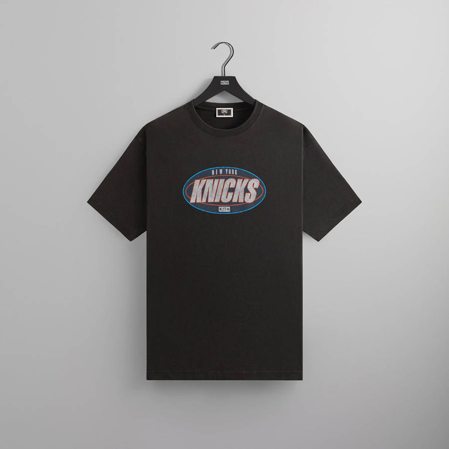 Black Men Kith for the New York Knicks Y2K Vintage T-Shirt | 2083-EPGWN