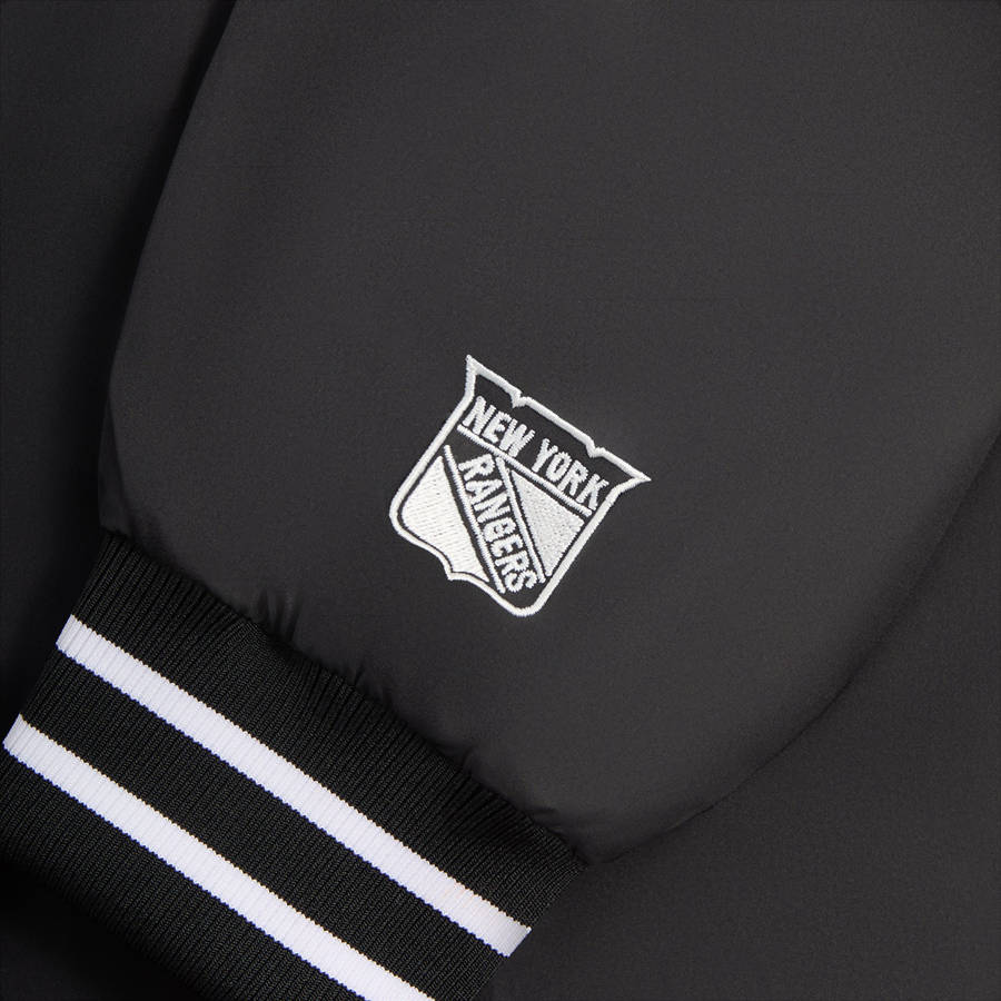 Black Men Kith for the New York Rangers Nylon Quarter Zip Sweatshirts | 8564-RZQSB