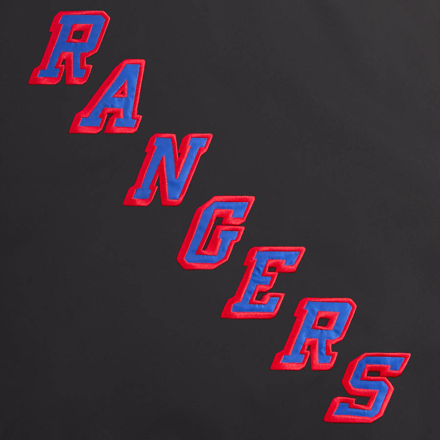 Black Men Kith for the New York Rangers Nylon Quarter Zip Sweatshirts | 8564-RZQSB