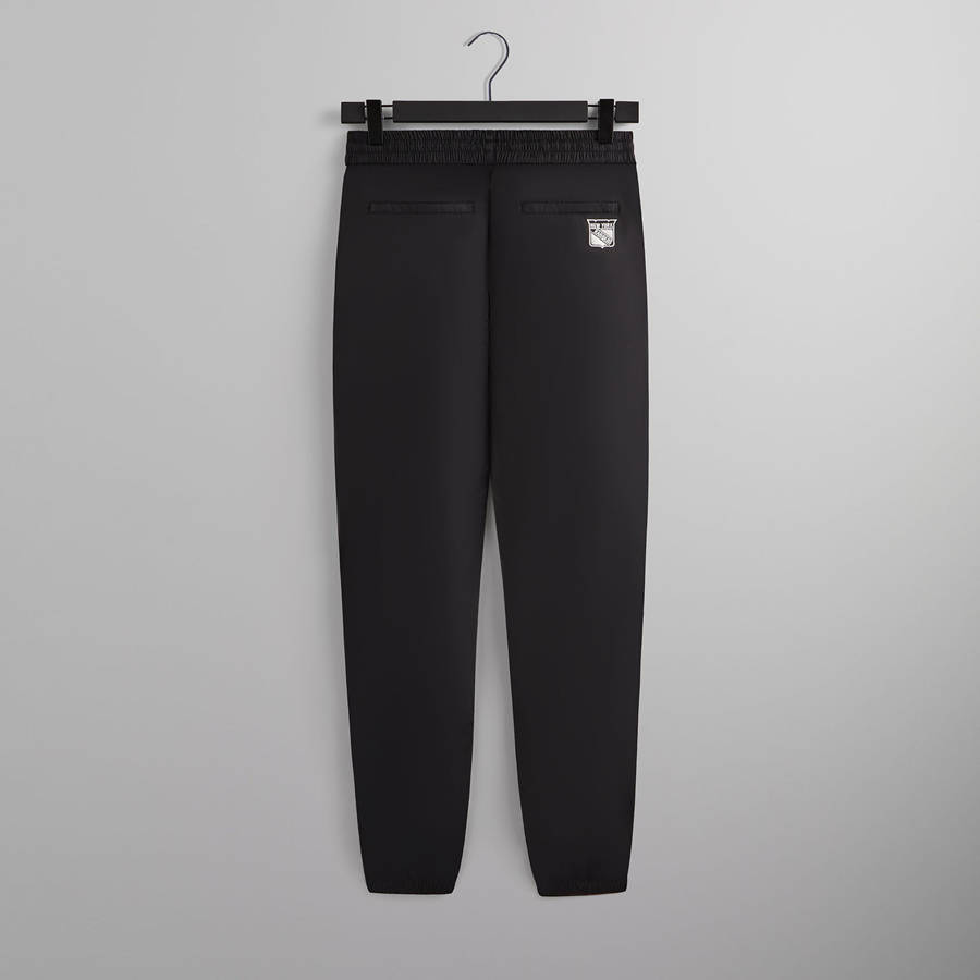 Black Men Kith for the New York Rangers Nylon Track Pants | 3846-BJREO