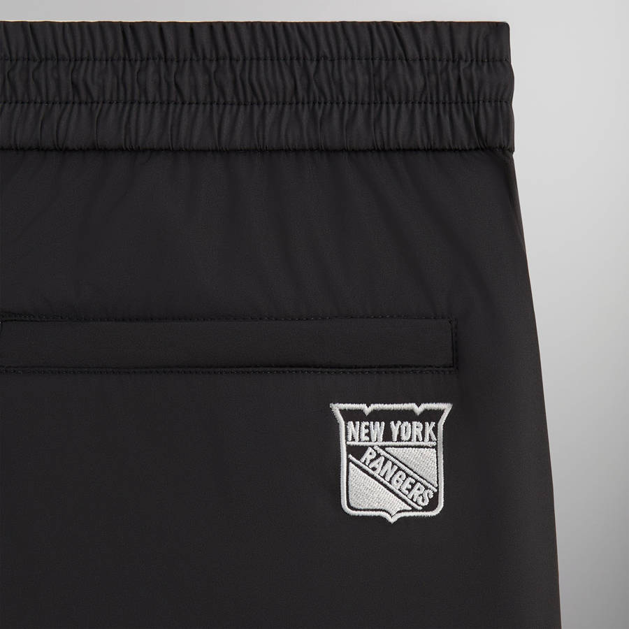 Black Men Kith for the New York Rangers Nylon Track Pants | 3846-BJREO