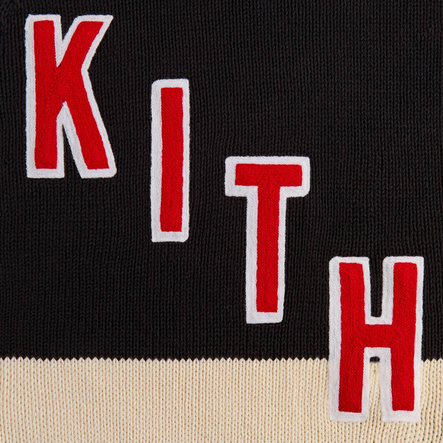 Black Men Kith for the New York Rangers Hooded Delk Sweater Hoodie | 1974-QENFC