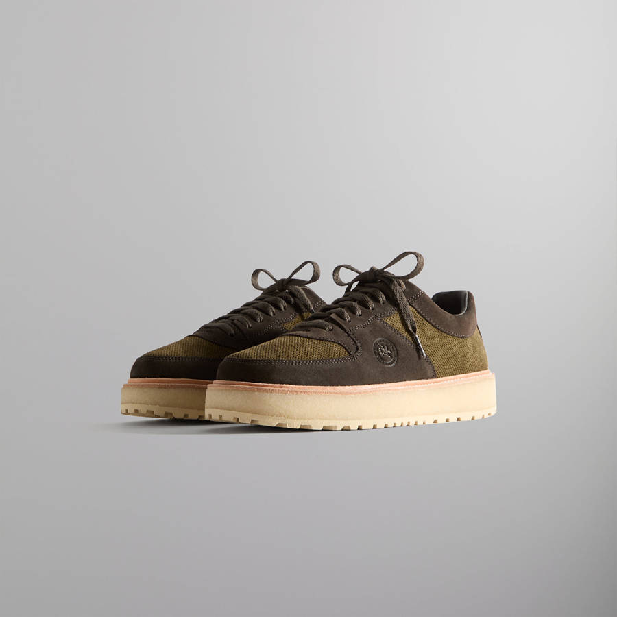 Black Olive / Dark Green Women Kith 8th St by Ronnie Fieg for Clarks Originals Sandford 2 Sneakers | 9403-IPEOV