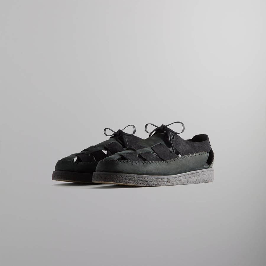 Black Women Kith 8th St by Ronnie Fieg for Clarks Originals Ridgevale Sandals | 8260-LZRYX