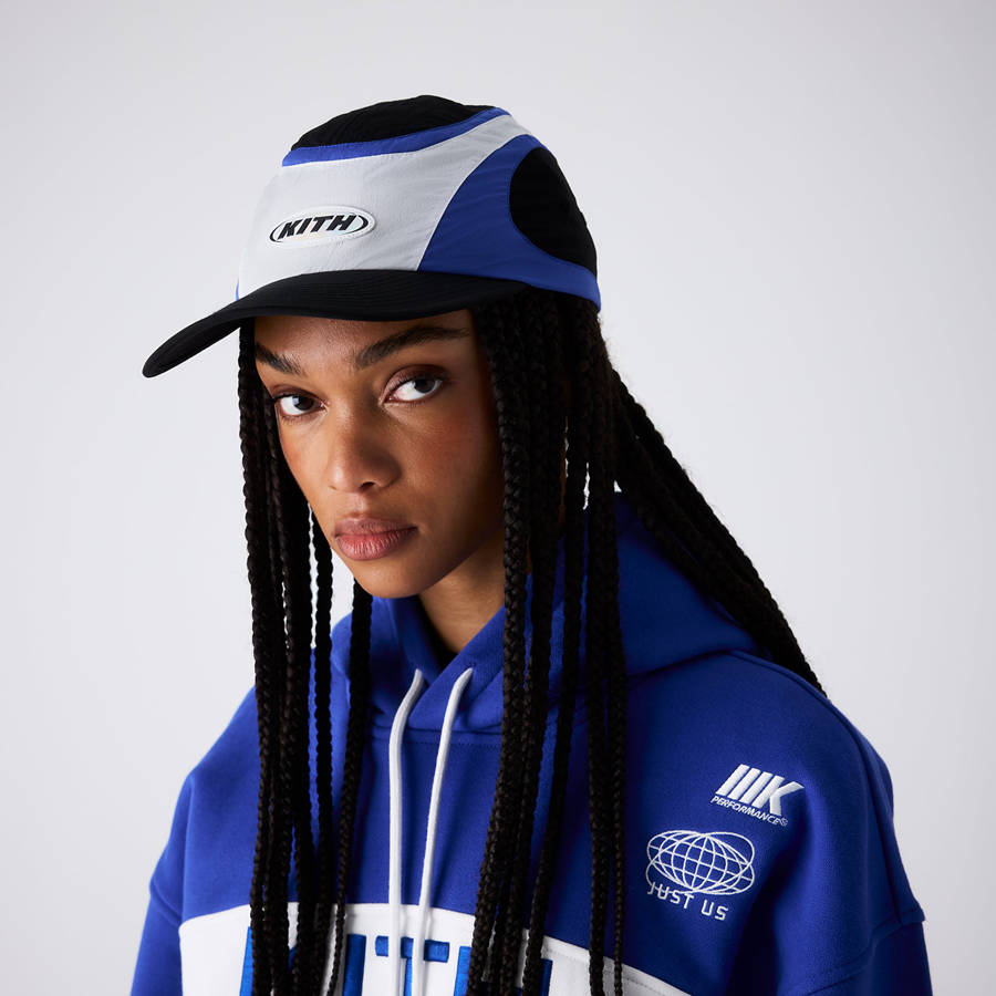Black Women Kith Accelerator Nylon Cap Headwear | 6598-KUBST