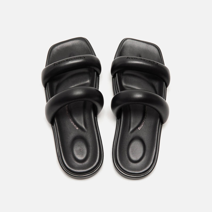 Black Women Kith Alexander Wang Jay Flatform Sandals | 3851-KLDXR