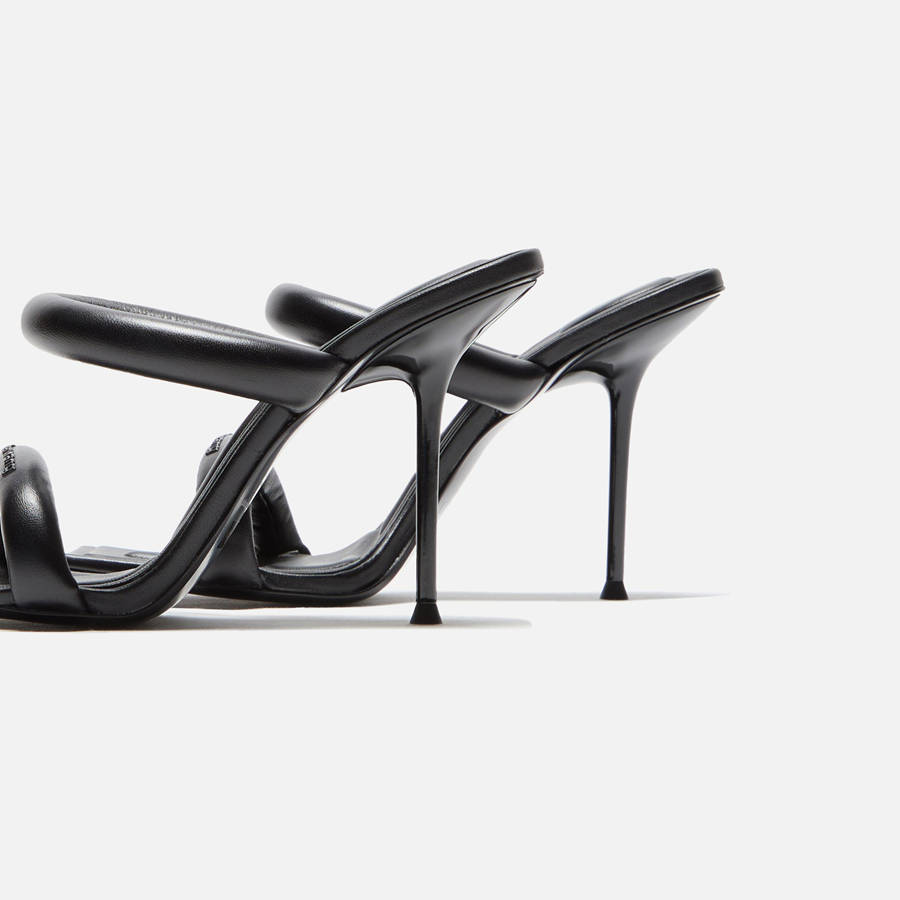 Black Women Kith Alexander Wang Julie 105 Tubular Sandal Heels | 6780-RHGAQ