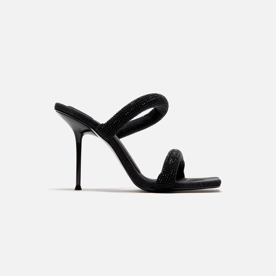Black Women Kith Alexander Wang Julie Tubular Sandal Heels | 6978-SGWMN