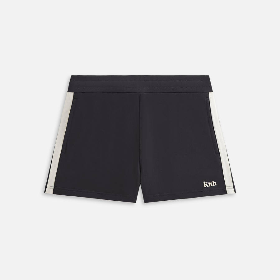 Black Women Kith Arbor Tracky Shorts | 3817-WQDYC