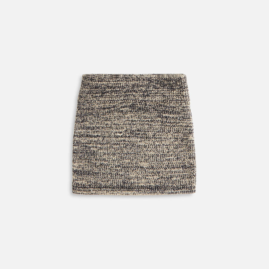 Black Women Kith Arys Chenille Mini Skirts | 0639-HMBNA