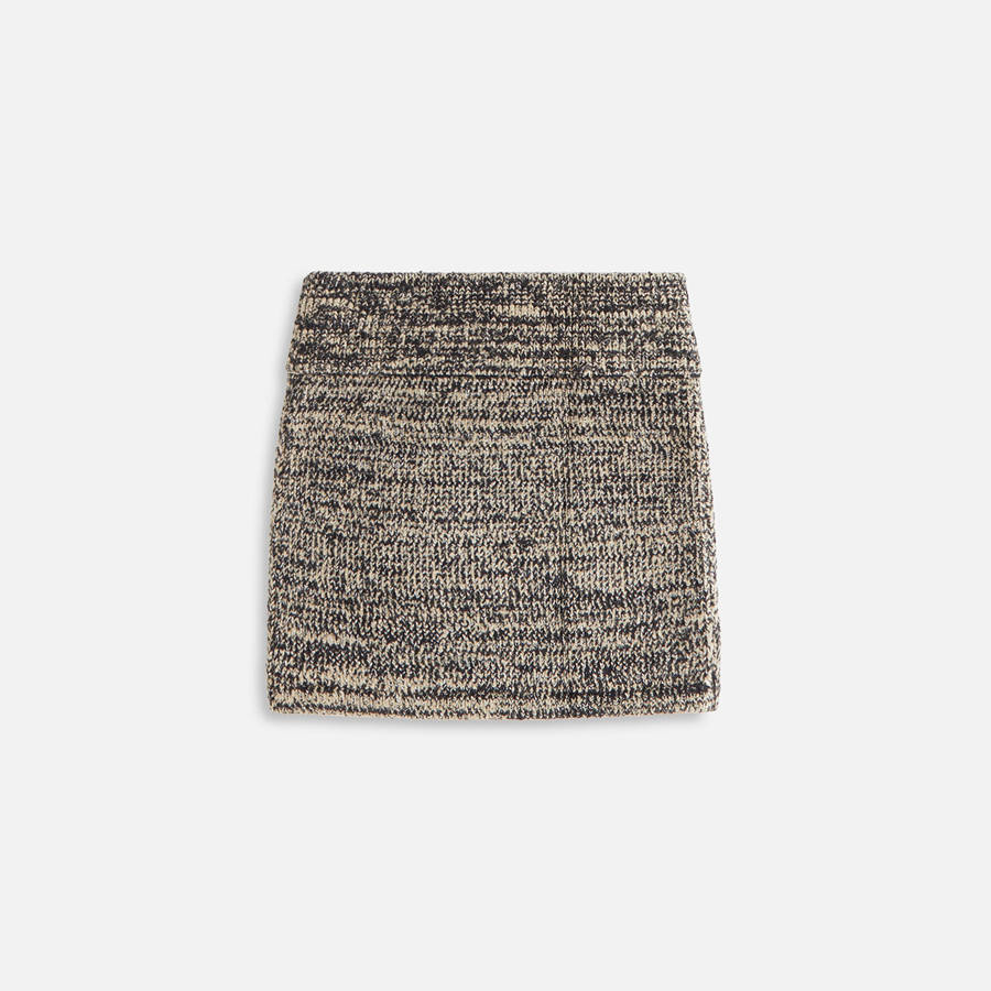 Black Women Kith Arys Chenille Mini Skirts | 0639-HMBNA
