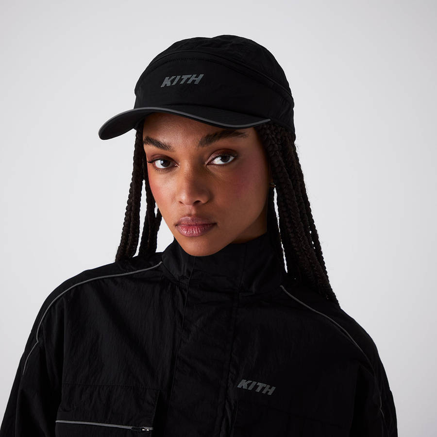 Black Women Kith Ascender Convertible Cap Headwear | 0163-PTRKI