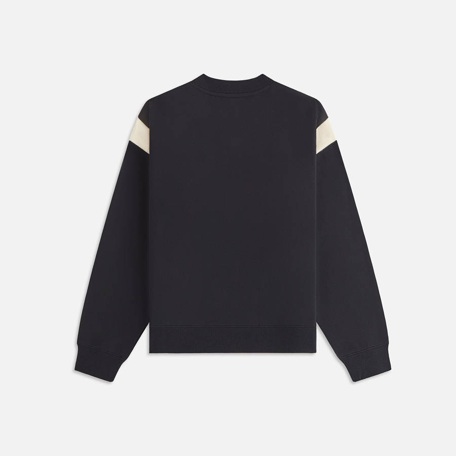 Black Women Kith Asher II Crest Crewneck Sweaters | 9820-KCARO