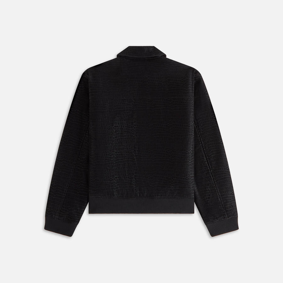 Black Women Kith Brisa Croc Bomber Jackets | 9623-IMCYD