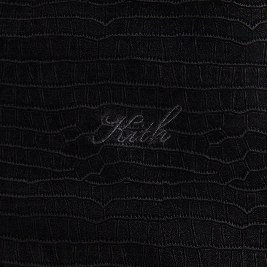 Black Women Kith Brisa Croc Bomber Jackets | 9623-IMCYD