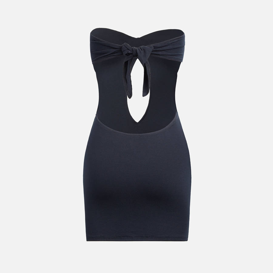 Black Women Kith Buci Flower Dress | 5398-JYWCX