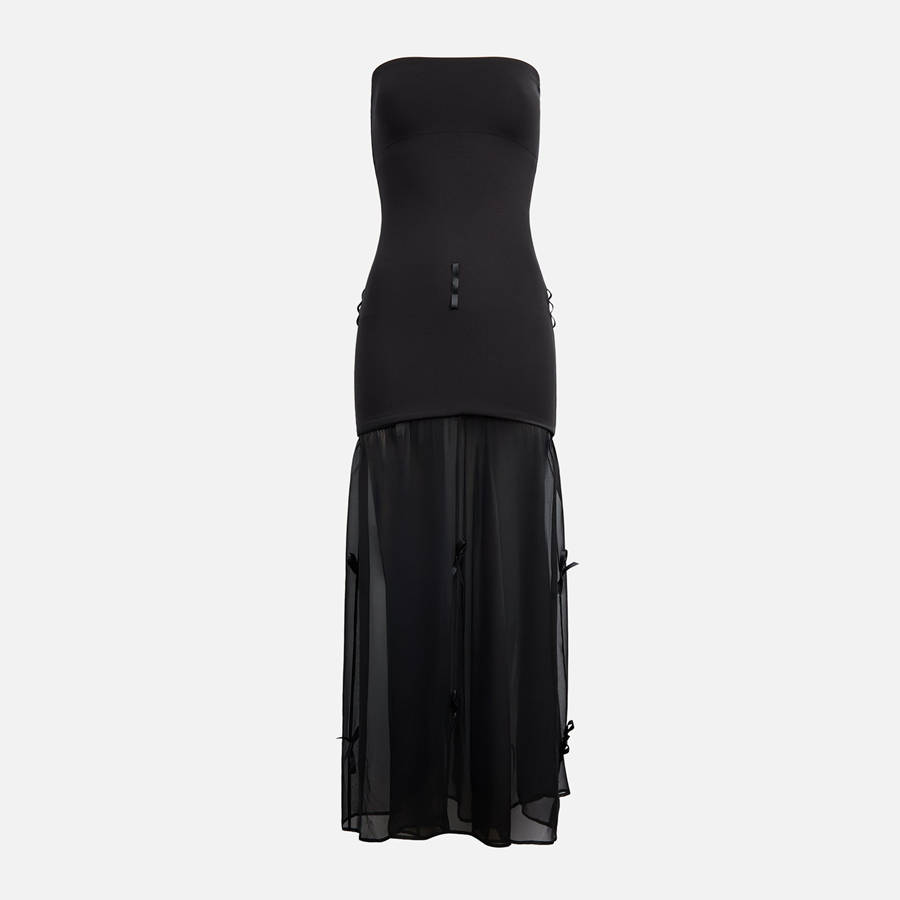 Black Women Kith Buci Metis Dress | 4279-JMVZC
