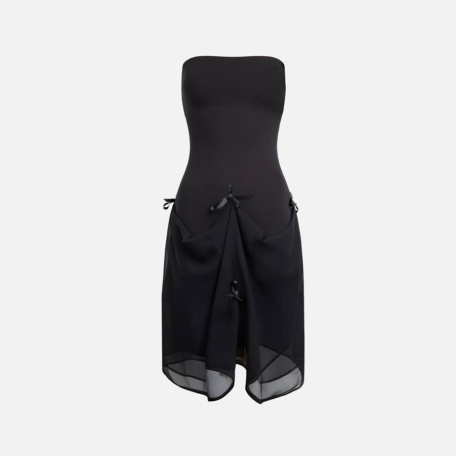 Black Women Kith Buci Metis Dress | 4279-JMVZC