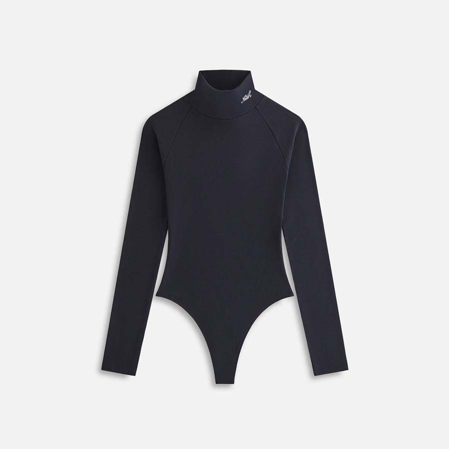 Black Women Kith Cassan Backless Bodysuit | 6183-PGBZI