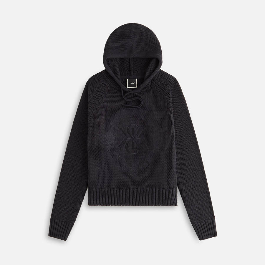 Black Women Kith Celyse Crest Sweater Hoodie | 3879-MBDLT