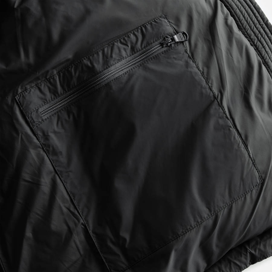Black Women Kith Corey Hooded Nylon Puffers | 5796-CKNDW