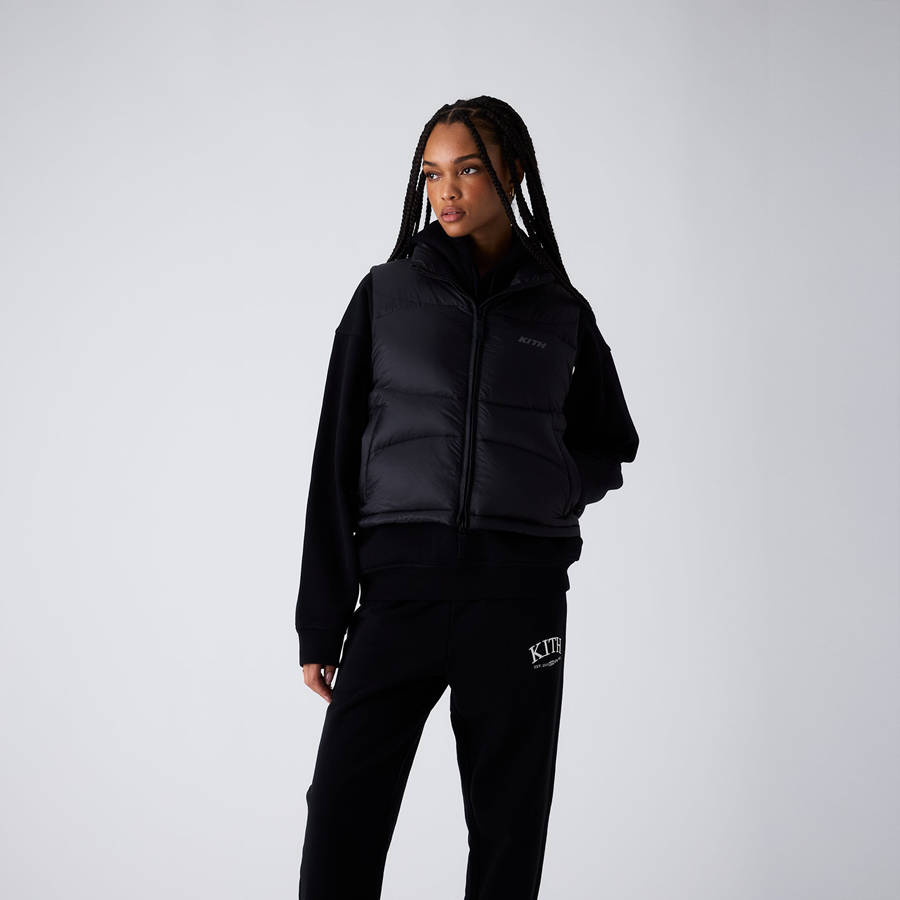 Black Women Kith Corey Vest | 9804-QGXON