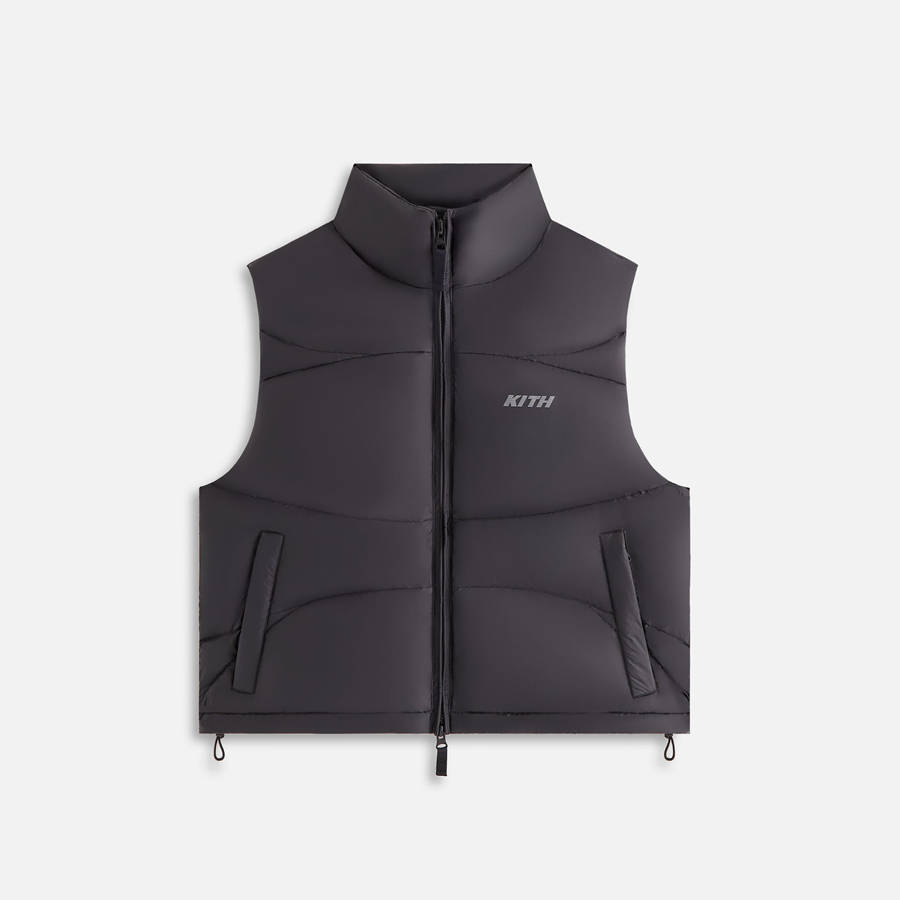 Black Women Kith Corey Vest | 9804-QGXON
