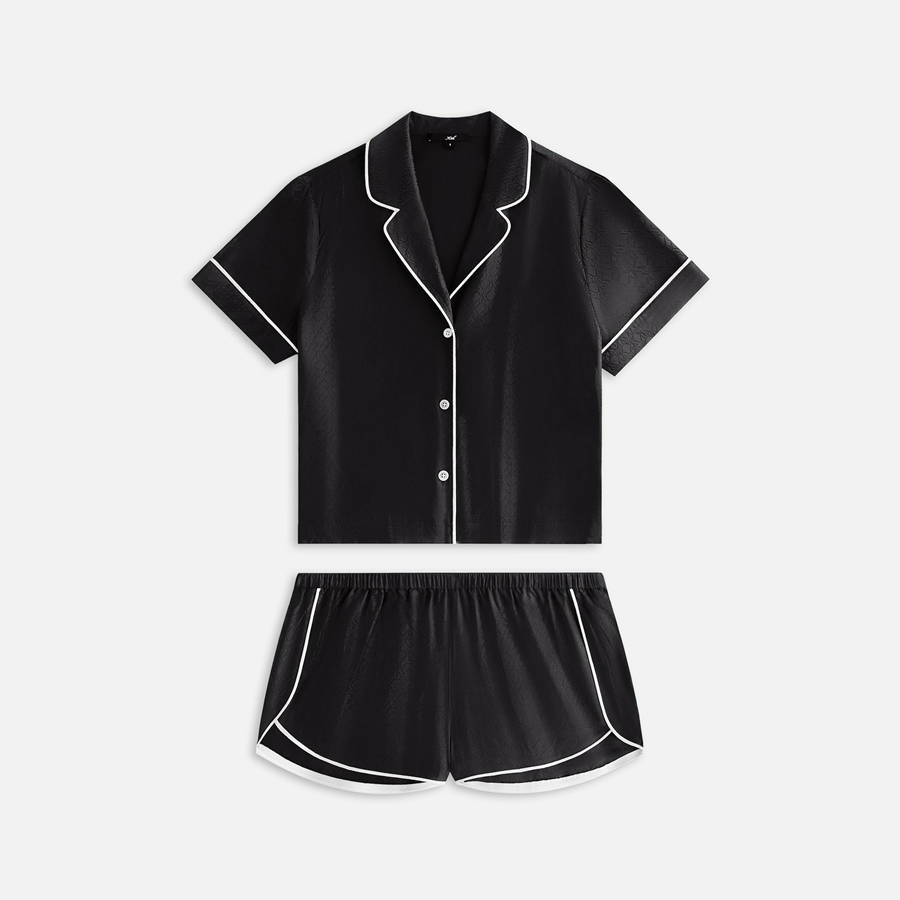 Black Women Kith Crest Monogram Pajama Set Underwear | 6703-PERVH