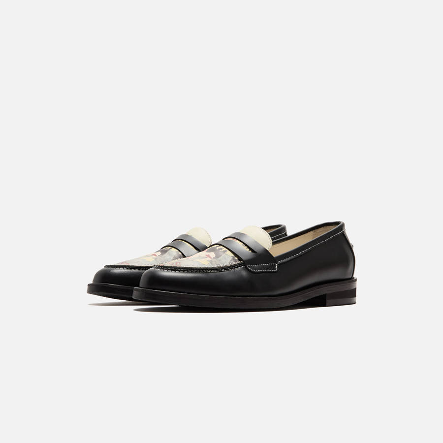 Black Women Kith DUKE + DEXTER WMNS Wilde Penny Loafers | 6584-THDFE