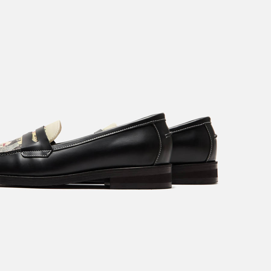 Black Women Kith DUKE + DEXTER WMNS Wilde Penny Loafers | 6584-THDFE