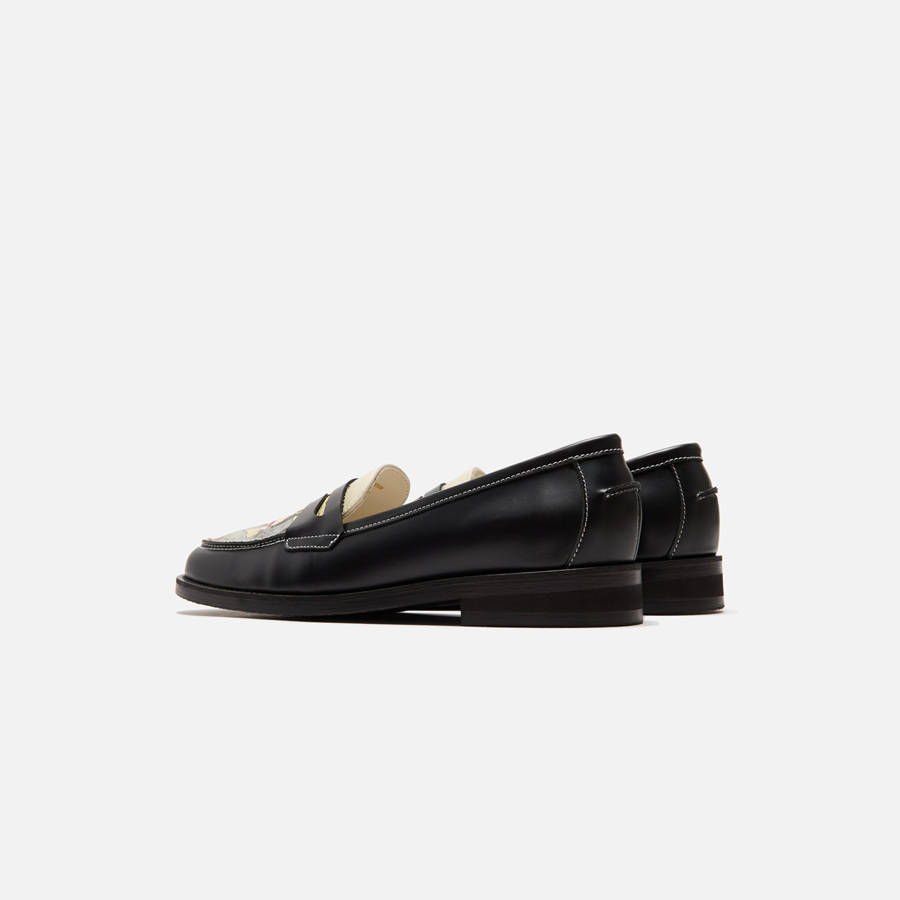 Black Women Kith DUKE + DEXTER WMNS Wilde Penny Loafers | 6584-THDFE