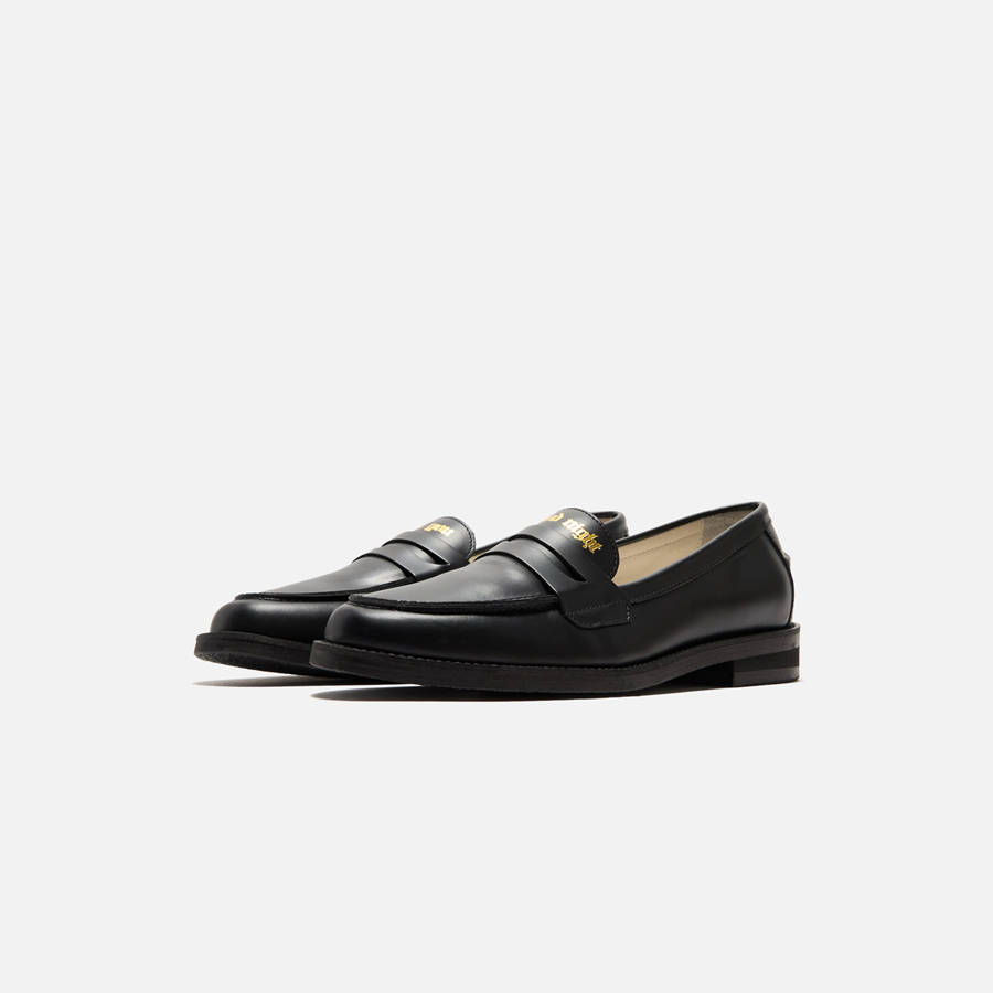Black Women Kith DUKE + DEXTER WMNS Wilde Penny Loafers | 0386-ZHWJY