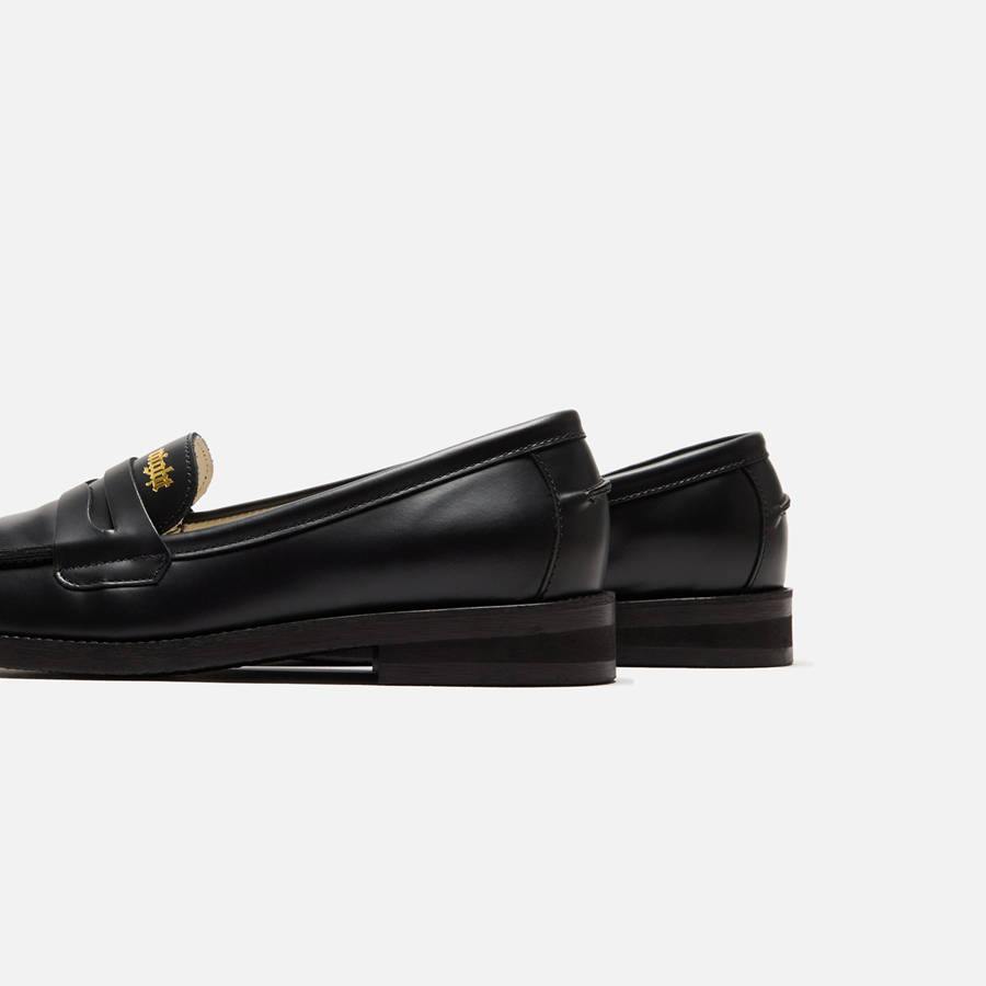 Black Women Kith DUKE + DEXTER WMNS Wilde Penny Loafers | 0386-ZHWJY