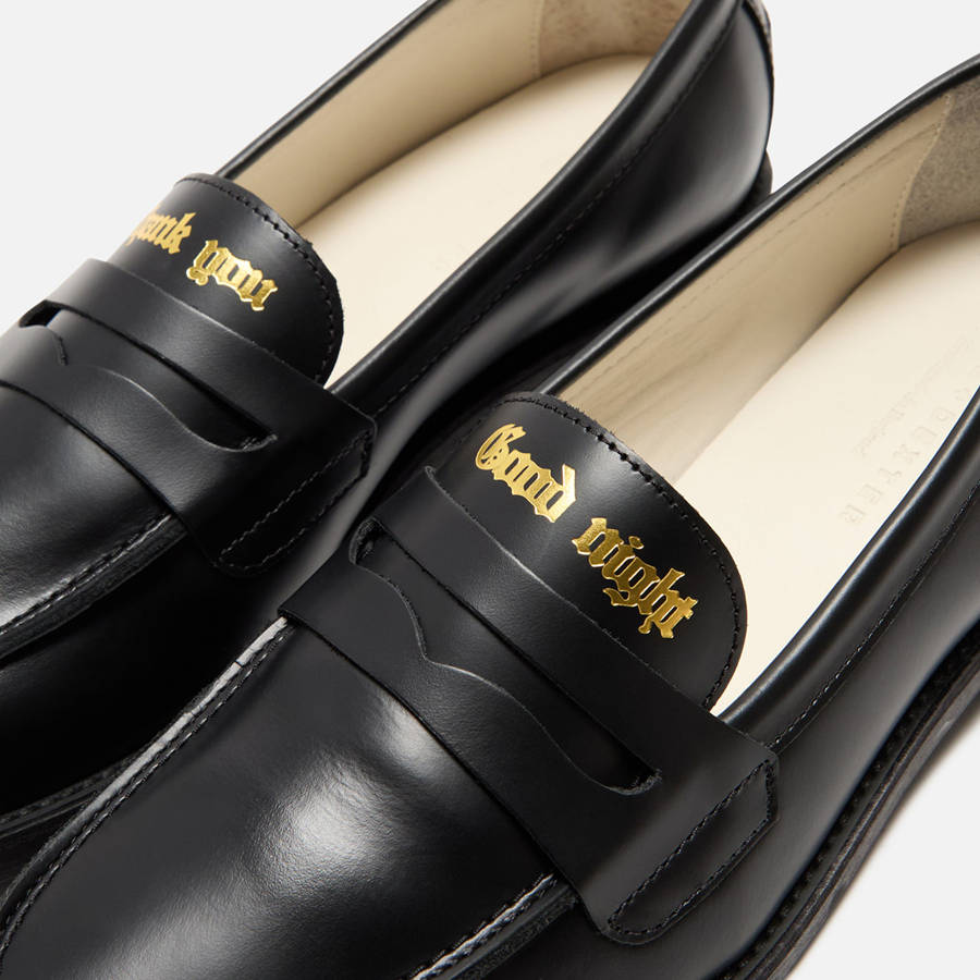 Black Women Kith DUKE + DEXTER WMNS Wilde Penny Loafers | 0386-ZHWJY