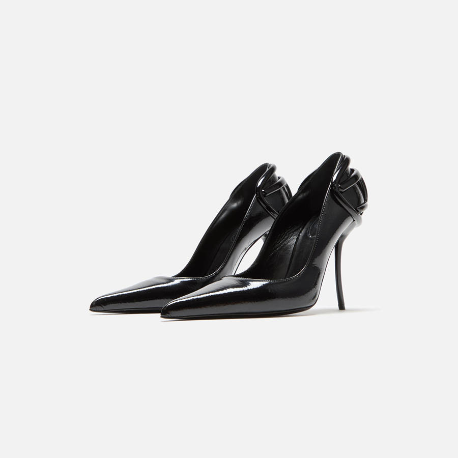 Black Women Kith Diesel D-Ten and Half-Glossy Pumps Heels | 7261-JQIHN