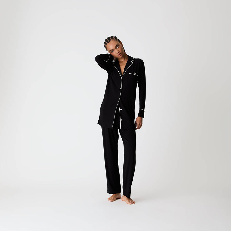 Black Women Kith Eliya Modal Lounge Pant Underwear | 9152-VLSRB