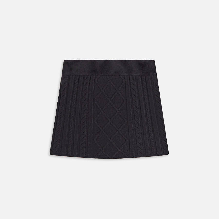 Black Women Kith Ember Cable Knit Mini Skirts | 9361-KSQLT