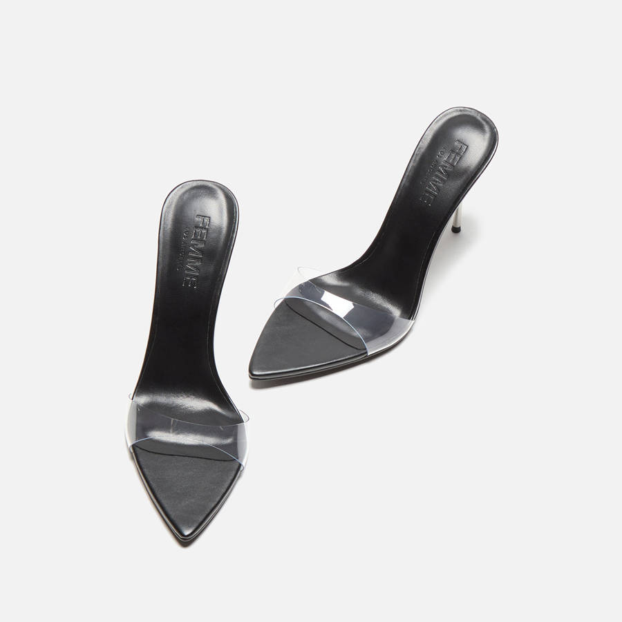Black Women Kith Femme LA Azucar Slipper Heels | 4526-XMQAR