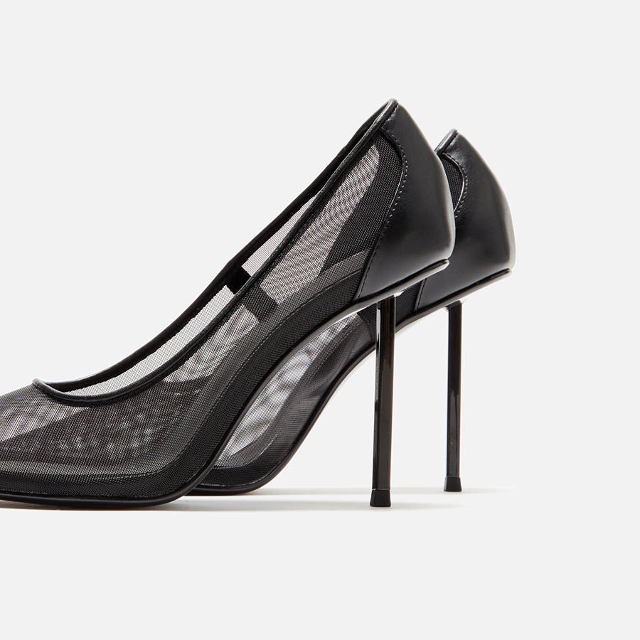 Black Women Kith Femme LA Colette Pump Heels | 6851-QBXVJ
