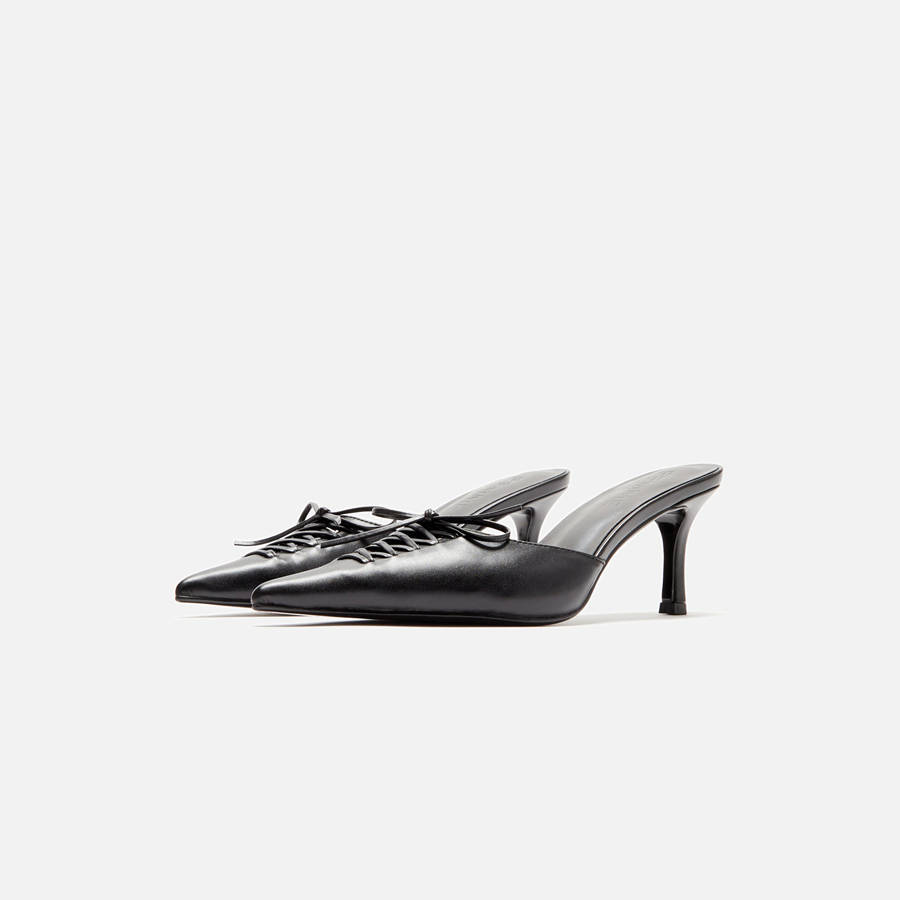 Black Women Kith Femme LA Louis Slipper Heels | 1296-CXFVK