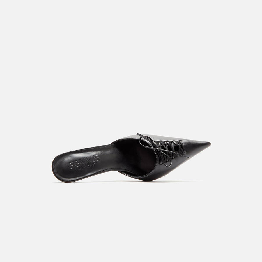 Black Women Kith Femme LA Louis Slipper Heels | 1296-CXFVK