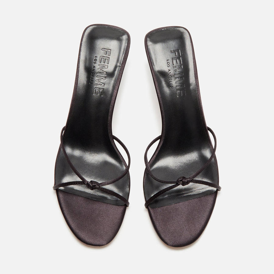 Black Women Kith Femme LA Maeve Slipper Heels | 7346-MSHJY