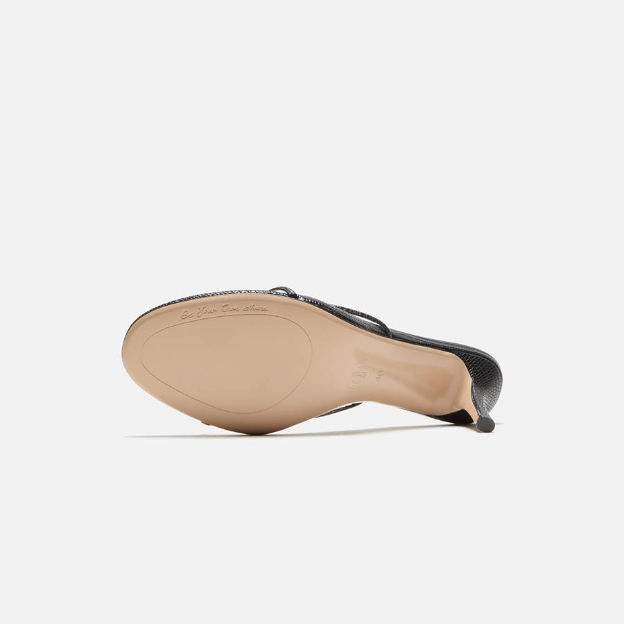 Black Women Kith Femme LA Sicilian Slipper Heels | 9026-ZFVIC