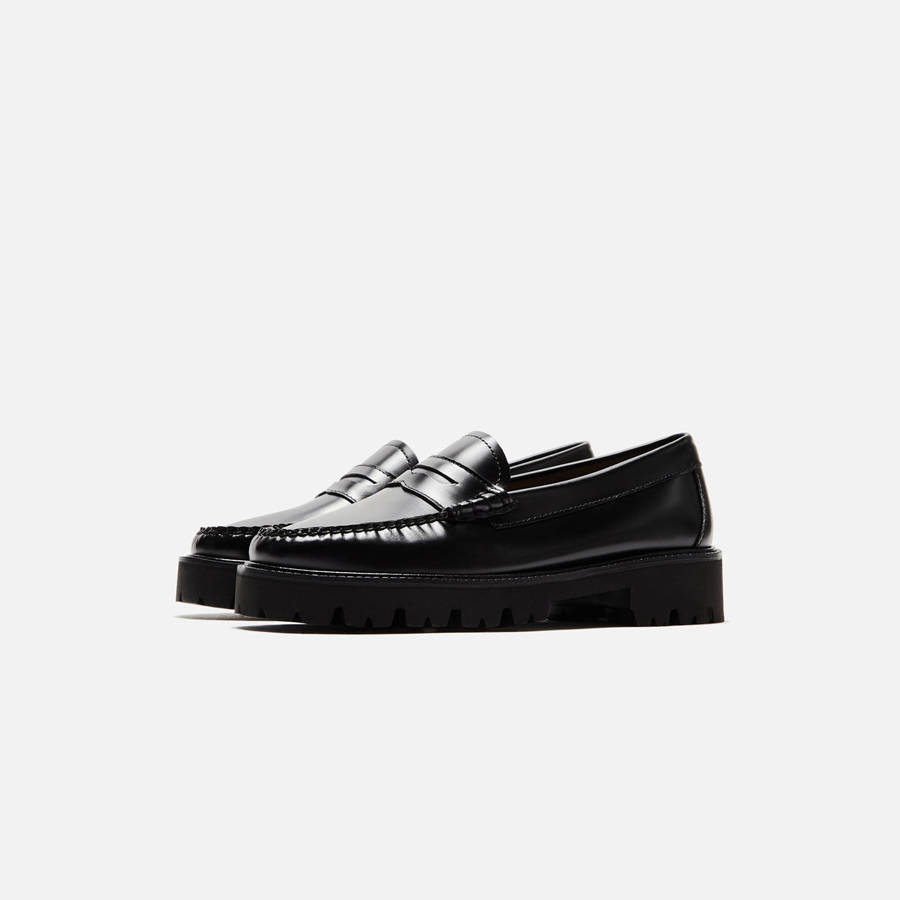 Black Women Kith G.H. Bass WMNS Whitney Super Lug Weejun Derby | 7293-EWIPQ