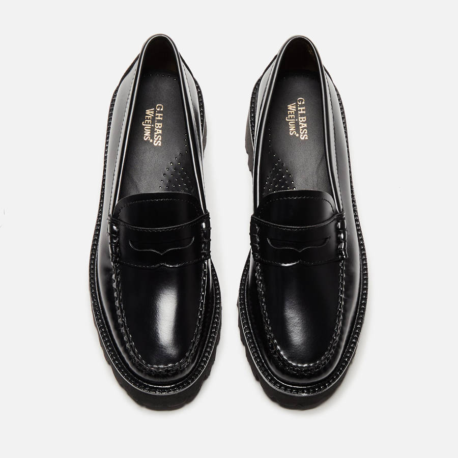 Black Women Kith G.H. Bass WMNS Whitney Super Lug Weejun Derby | 7293-EWIPQ