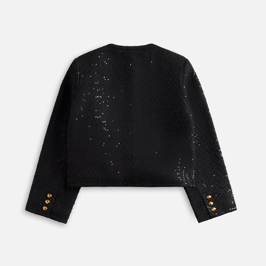 Black Women Kith GUIZIO Bela Tweed Jackets | 6291-ZNOFG