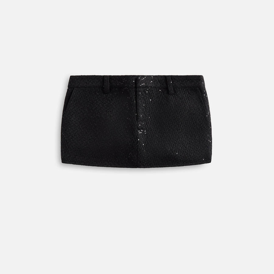 Black Women Kith GUIZIO Bela Tweed Mini Skirts | 9075-VGTIW