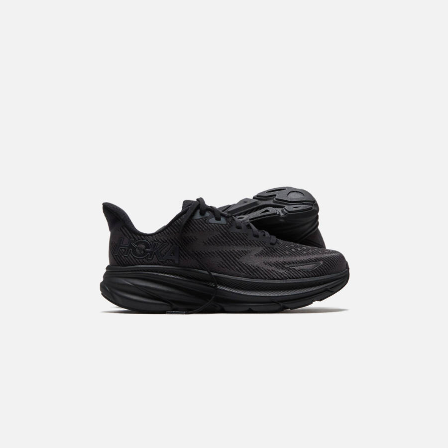 Black Women Kith Hoka WMNS Clifton 9 Sneakers | 1836-NWTVP