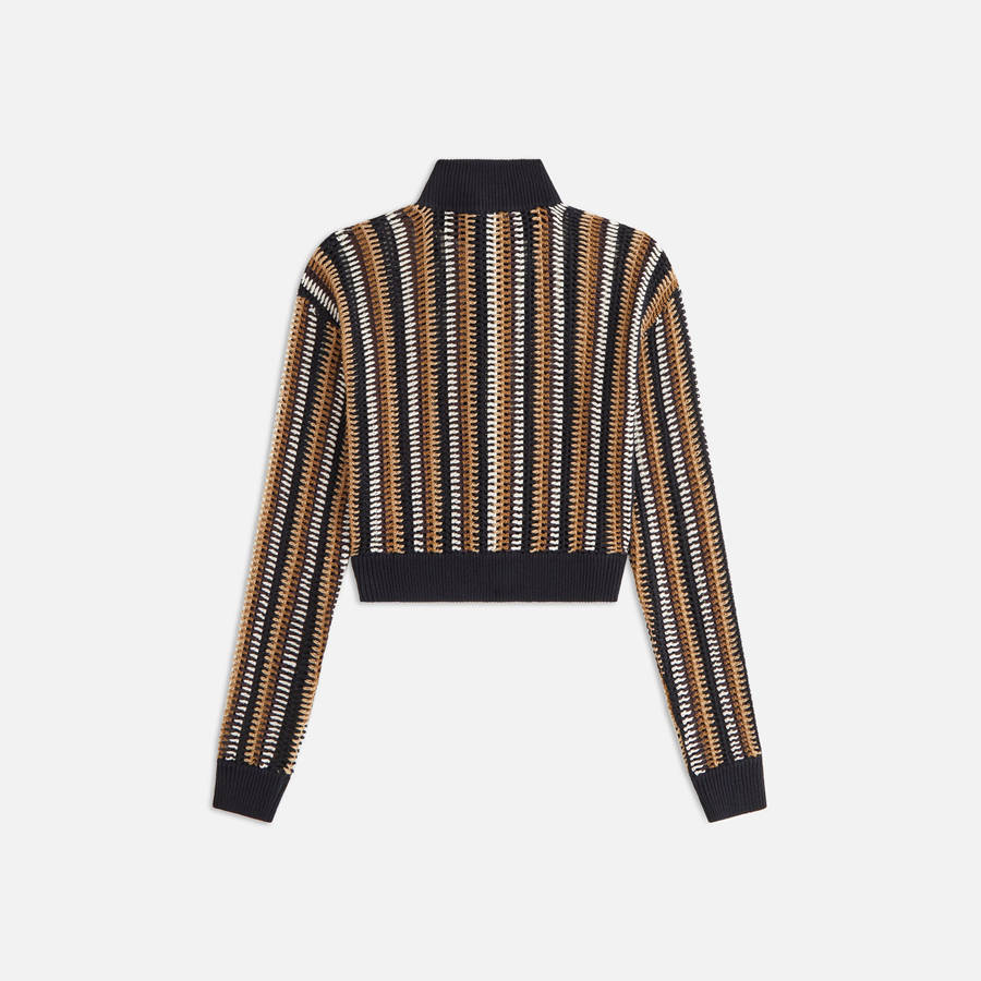 Black Women Kith Holter Crochet Track Jackets | 2015-YGDBL